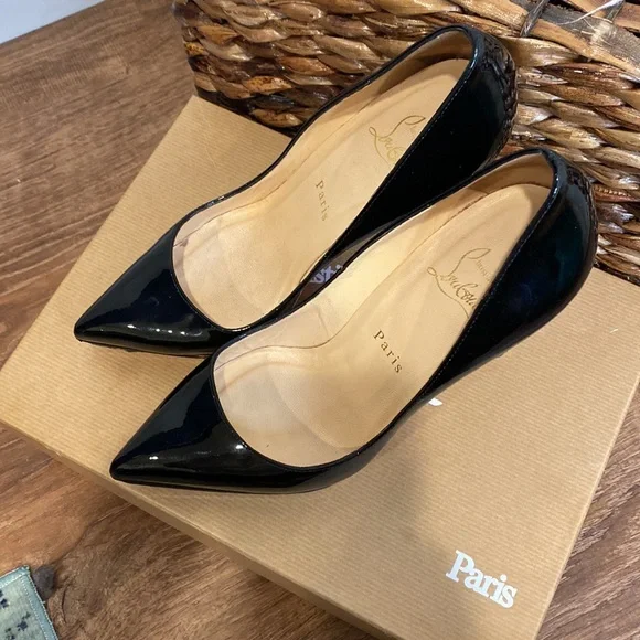 Christian Louboutin Black Patent leather Pigalle Plato 120 - Picture 6 of 12